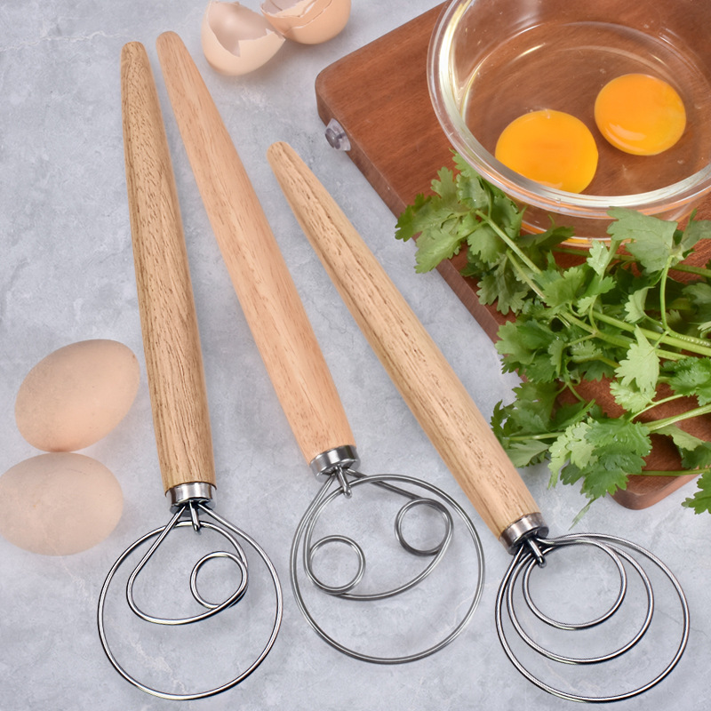 Danish Pancake Pan - Dänischer Teig, Schneebesen, Edelstahl, Handmixer, Mixer,