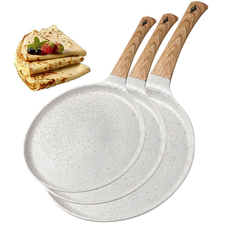 Mini Pancake Griddle - 20/24/28cm Antihaft-Crêpepfanne, Eierpfanne, Pizza-Bratpfanne, Tortilla-Grillplatte, Granitbeschichtung,