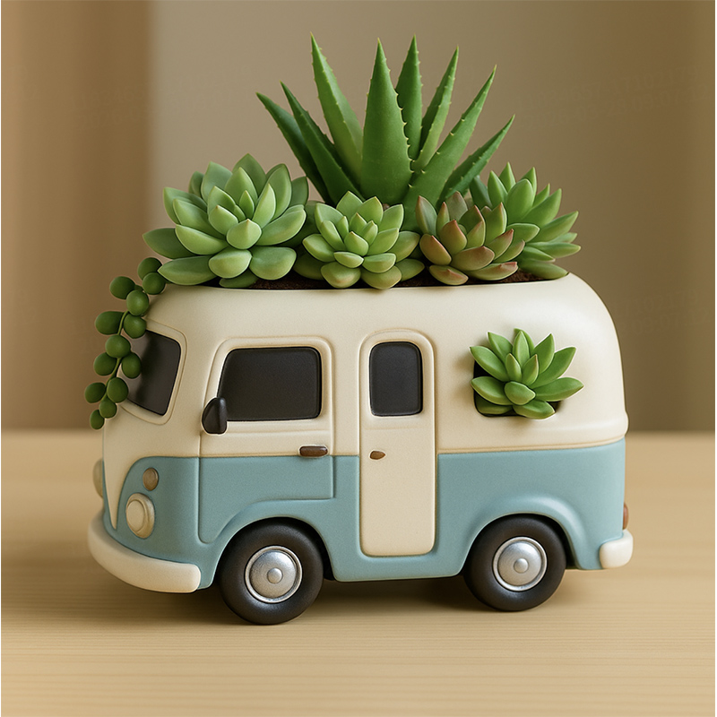 3D Vintage Bus Auto Sukkulente – Potsticker Mold Bewertung und Preis
