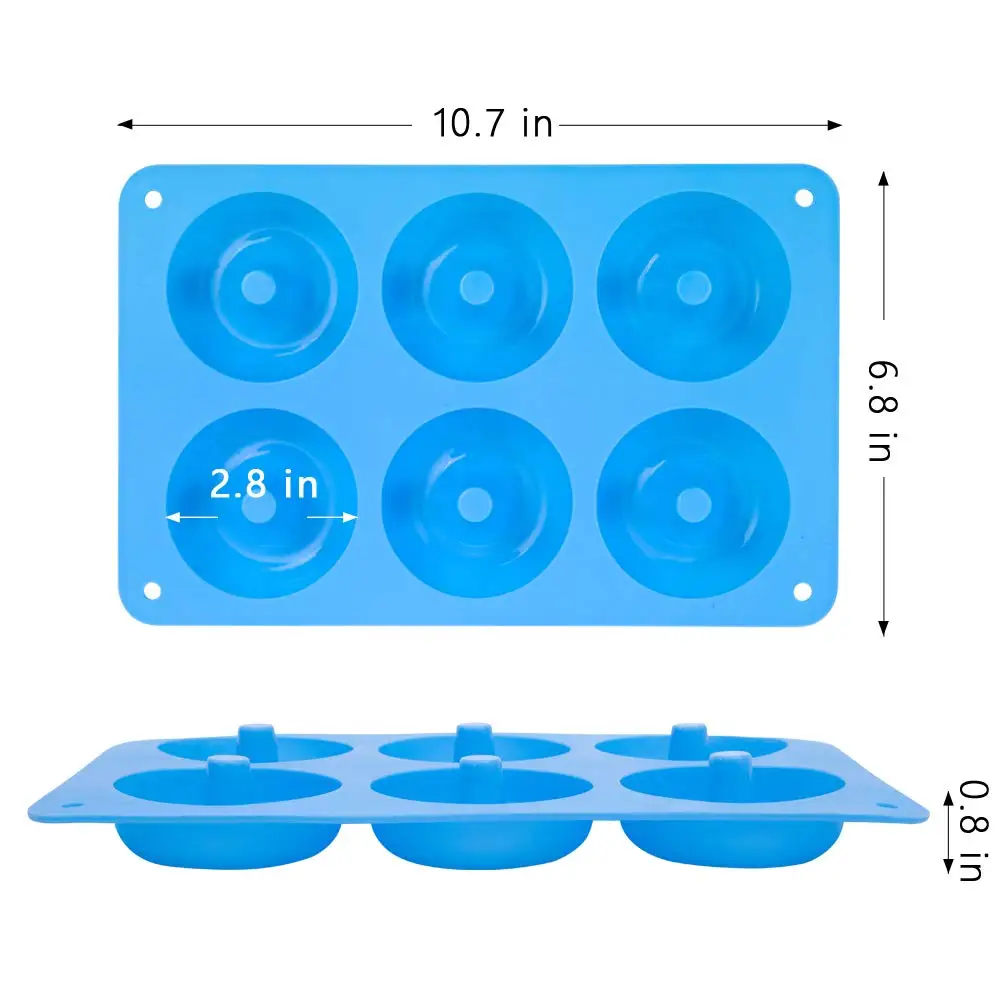 6-Loch-Silikon-Donut-Form, Bac – Donut Mold Silicone Bewertung und Preis