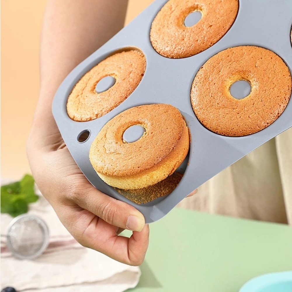6-Loch Backform aus Lebensmitt – Donut Mold Silicone Bewertung und Preis