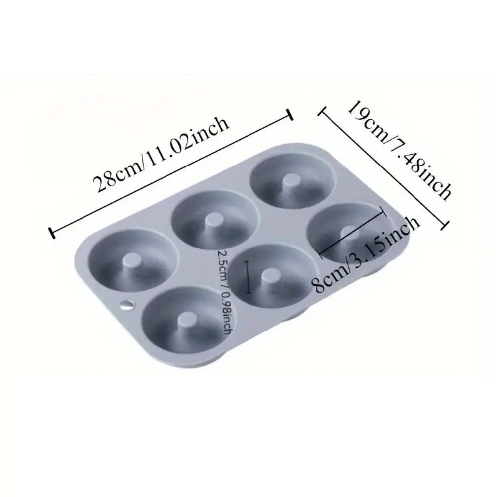 6-Loch Backform aus Lebensmitt – Donut Mold Silicone Bewertung und Preis