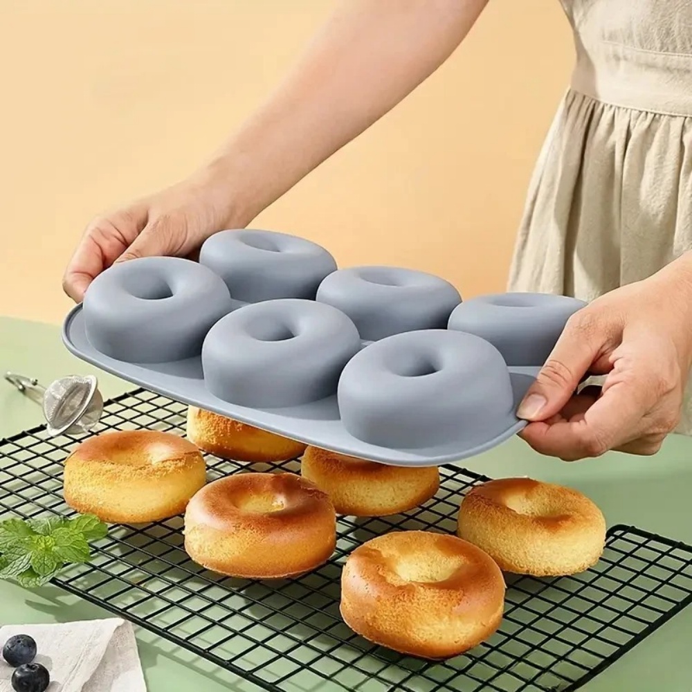 6-Loch Backform aus Lebensmitt – Donut Mold Silicone Bewertung und Preis