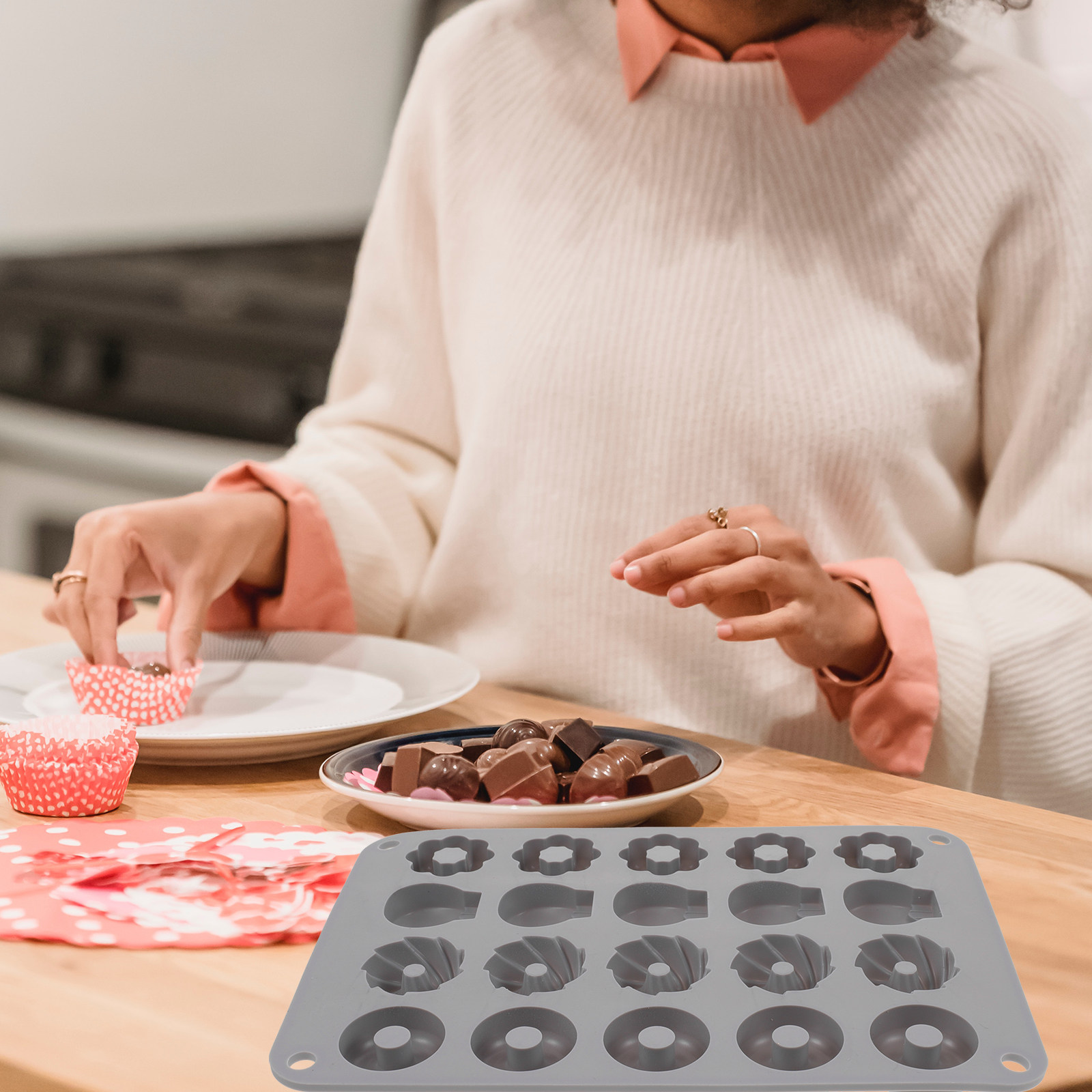 Mini-Donut-Silikonform, hitzeb – Donut Mold Silicone Bewertung und Preis